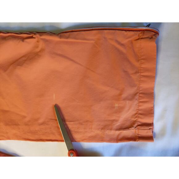 Abercrombie & Fitch Women’s Size 6 Y2K Orange Sidestripe Zip Ankle Pants - Picture 6 of 7